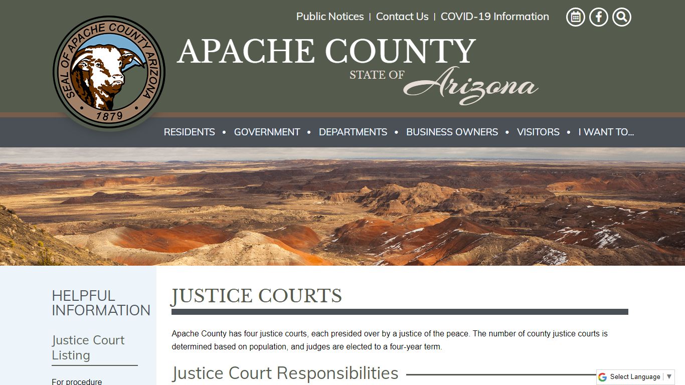 Apache County - Justice Courts